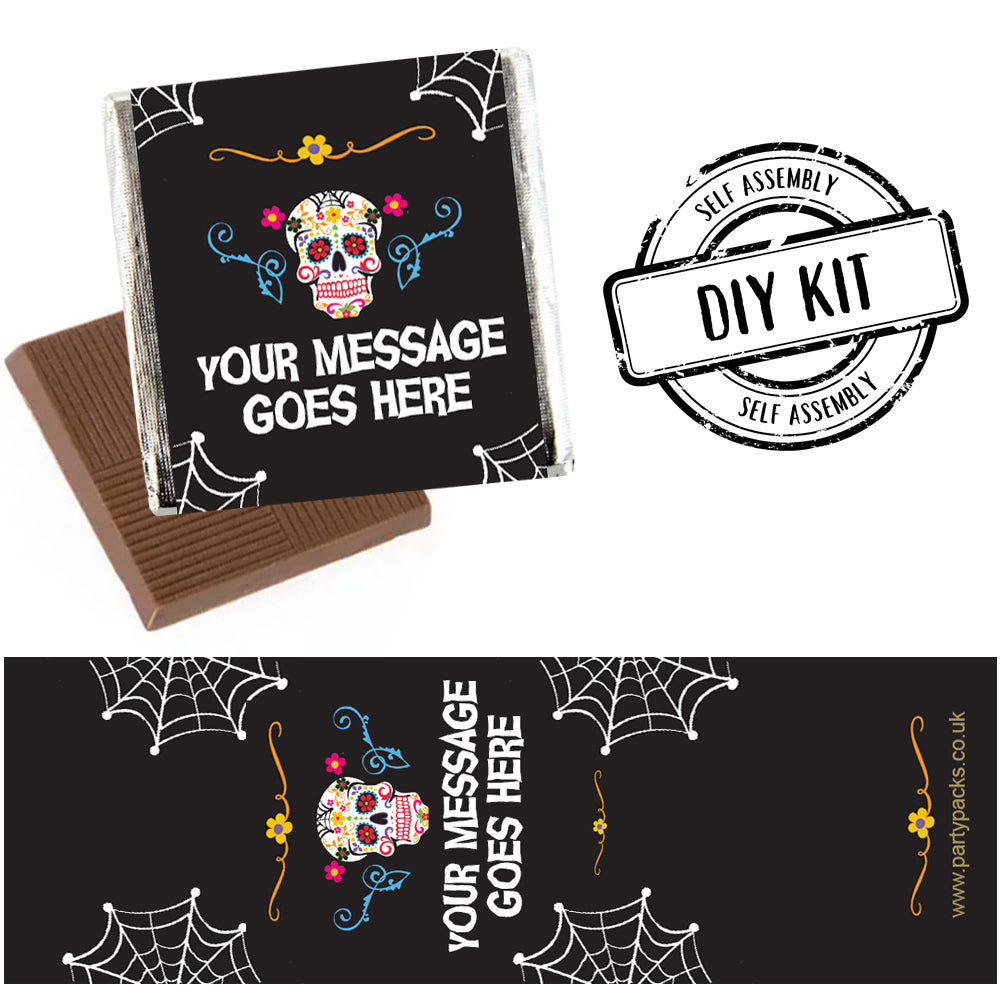 Personalised Chocolates - Day of the Dead - Pack of 16