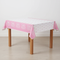 Pink Baby Shower Tablecloth with Table Legs and Background