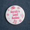 Pink Cowgirl Badge on Denim