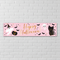 Pink Halloween Banner - White Brick Wall