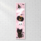 Pink Halloween Vertical Banner on White Brick Wall