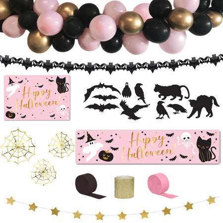 Pink Halloween Decoration Party Pack