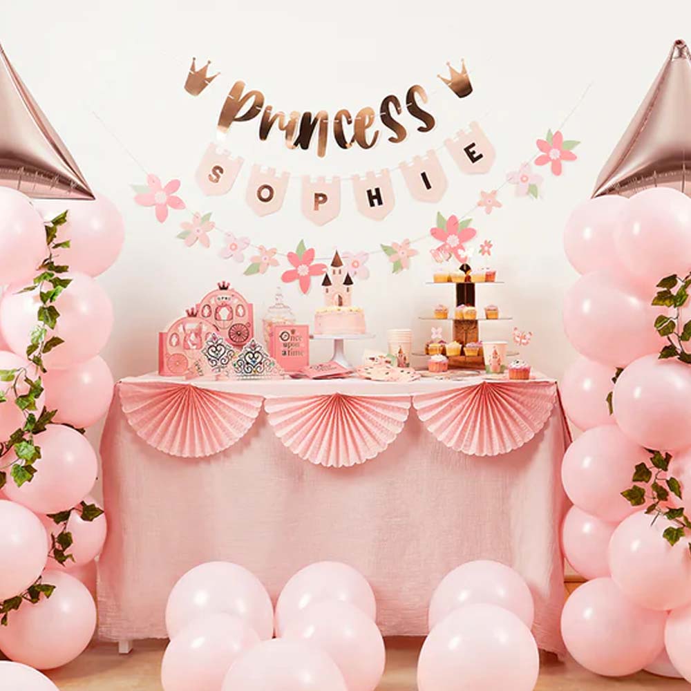 Princess Banner with Personalised Flags - 2m