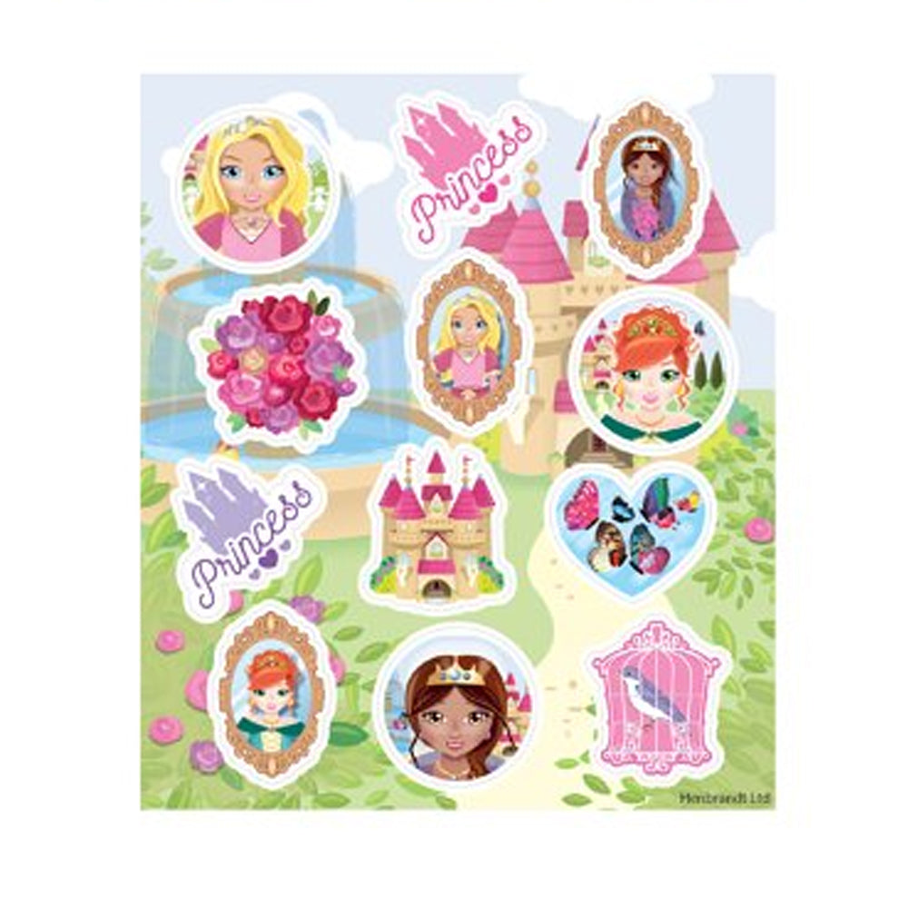 Princesscore Stickers Princess Stickers - 11.5cm - Sheet of 12 stickers – Party Packs