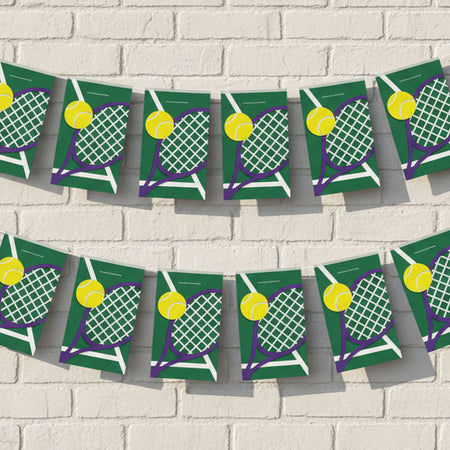 Tennis Flag Interior Bunting - 2.4m