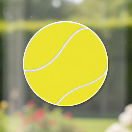 Tennis Ball Vinyl Wall Decoration - 13cm