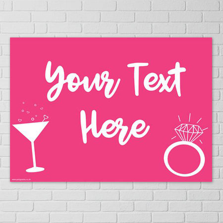 Team Bride Hen Party Personalised Poster- A3