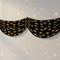Black and Gold Stars Fabric Drapes - 1.78m