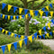 Royal Blue and Yellow Fabric Bunting - 54 Flags - 20m