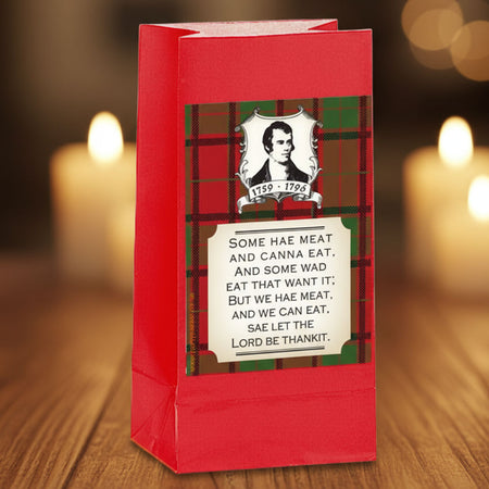 Tartan Robbie Burns Party Bag Kit - Pack of 12