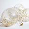 Clear Latex Gold Confetti Balloons - 12
