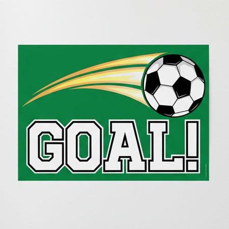 Football Goal Themed Poster - A3