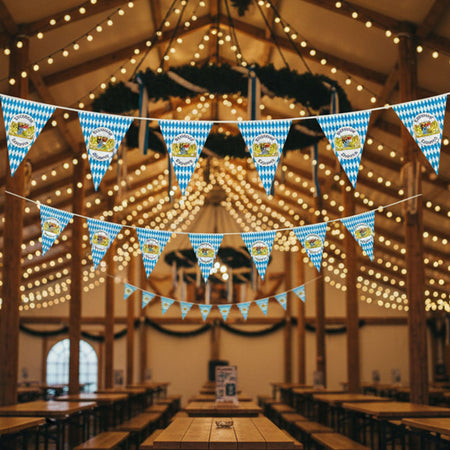 Freistaat Bayern Oktoberfest Plastic Bunting - 10m