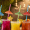 Umbrella Straws - Assorted Colours - Pack of 12