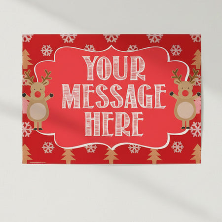 Rudolph Personalised Poster- A3