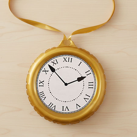 Inflatable Jumbo Clock with Necklace - 24.5cm