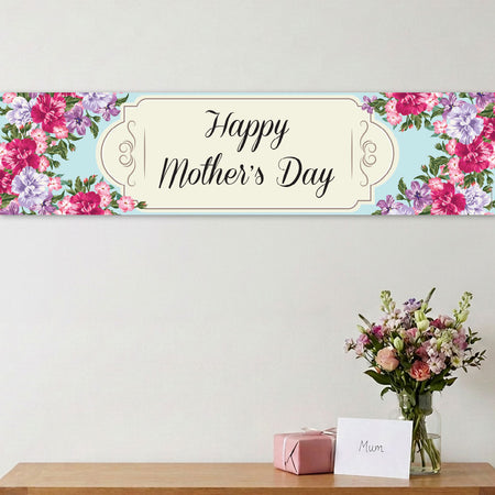 Mother's Day Flowers Banner- 1.2m
