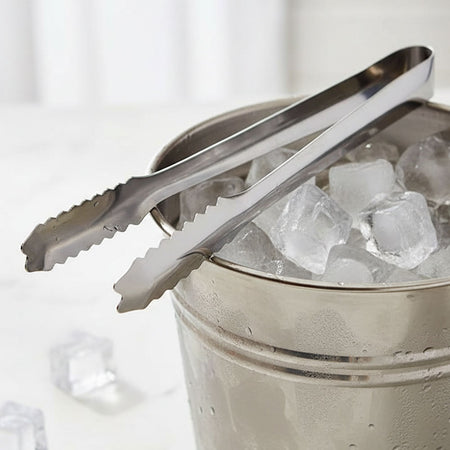 Stainless Steel Ice Tongs - 17.8cm