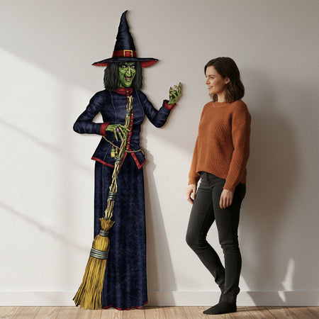 Witch Jointed Cutout Wall Decoration - 1.9m