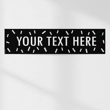 New Year Disco Personalised Banner - 1.2m
