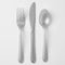 Silver Glitter Premium Reusable Cutlery - 18cm - Pack of 24