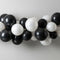 Black and White Balloon Arch DIY Kit - 32 Balloons - 2.5m
