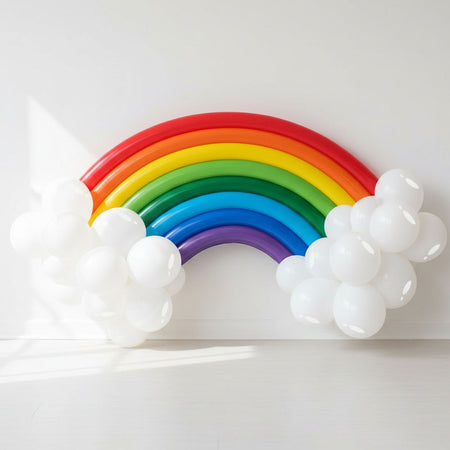 Rainbow Latex Balloon Kit - 30 Balloons- 1m