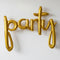 Party Gold Script Phrase Air-Fill Foil Balloon - 39