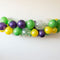 Purple, Green & Yellow Balloon Arch DIY Kit - 32 Balloons - 2.5m
