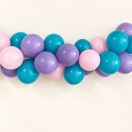 Purple, Pink & Blue Balloon Arch DIY Kit - 2.5m