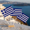 Greek Table Paper Table Flags - 15cm on 30cm Pole - Each