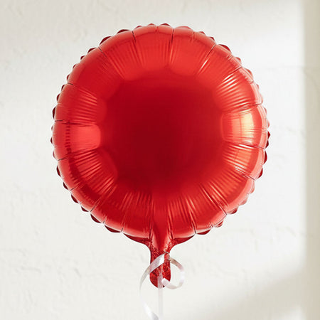 Red Round Foil Balloon - 18