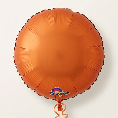 Orange Round Foil Balloon - 18