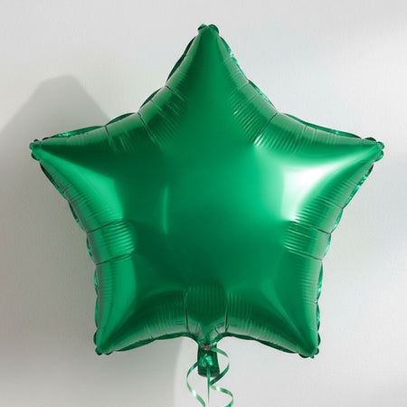 Green Star Foil Balloon 19