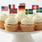 International Flag Food Picks - Pack of 50
