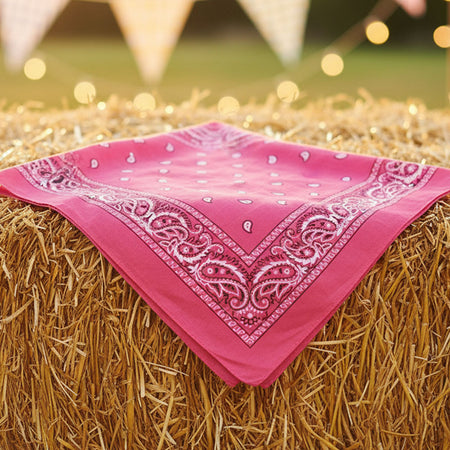 Pink Cowgirl Bandana Neck Tie