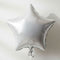 Silver star foil balloon 19