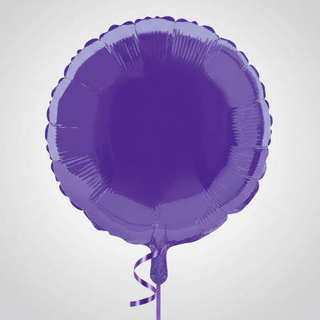 Purple Round Foil Balloon - 18