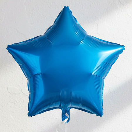 Blue Star Shaped Balloon - 19