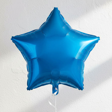 Blue Star Shaped Balloon - 19
