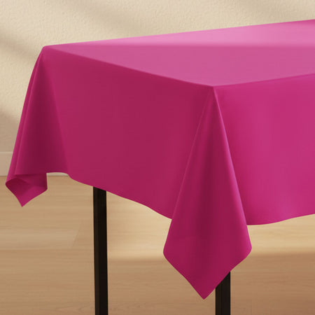 Bright Pink Paper Paper Tablecloth 1.4m x 2.8m