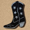 Black Cowboy Boot Silhouette 16