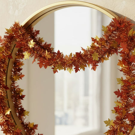 Autumn Leaves Tinsel Garland - 3.65m