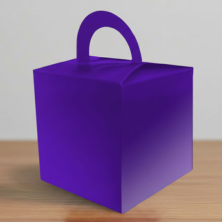 Purple Favour Box - 6.5cm - Each