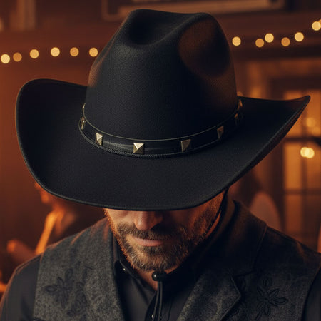 Black Felt Cowboy Hat