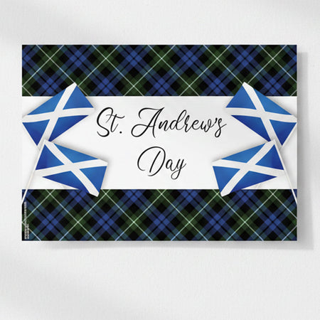 St. Andrew's Day Tartan Poster - A3