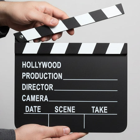 Small Wooden Clapperboard - 20cm