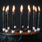 Black Glitter Cake Candles - 7.5cm - Pack of 12