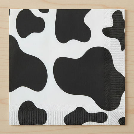 Cow Print Luncheon Napkins - 2-Ply - Pack of 16