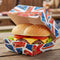 Union Jack Clamshell Burger Food Box - 10.8cm - Each